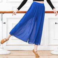 ┅ Chinese Dance Practice Pants Classical Dance Pants Folk Dance Adult Wide-Leg Pants Yoga Pants Gauze Pants Square Dance Pants