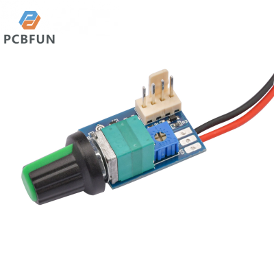 pcbfun DC 12V เครื่องควบคุมความเร็วโมดูล PWM เครื่องควบคุมความเร็วพัดลมเครื่องควบคุมความเร็วโมดูล4สายพัดลมคอมพิวเตอร์ส่วนบุคคล Governor เครื่องควบคุมความเร็วพัดลมเครื่องควบคุมความเร็ว PWM พัดลมคอมพิวเตอร์ส่วนบุคคลเครื่องควบคุมความเร็วพัดลมเครื่องควบคุมควา