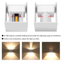 6วัตต์12วัตต์กันน้ำ AC85-265V พื้นผิวติดตั้ง LED โคมไฟติดผนังโมเดิร์นนอร์ดิกโคมไฟโคมไฟติดผนังในร่มห้องนั่งเล่นระเบียงกลางแจ้ง