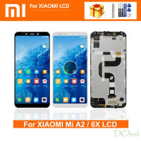 100% ทดสอบหน้าจอสำหรับ Xiaomi Mi A2สัมผัสหน้าจอ LCD หน้าจอดิจิตอลแทนการประกอบสำหรับ Mi A2 M1804D2SG Mi6X M1804D2SI