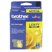 Brother LC-67Y  Yellow ตลับหมึกอิงค์เจ็ท สีเหลือง ของแท้