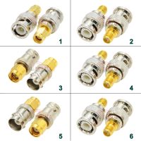 1Pcs PL259 SO239 SMA to BNC Adapter Q9 BNC RP-SMA Type SMA Male Plug to BNC Female Jack RF Coax Connector Straight Gold Plated