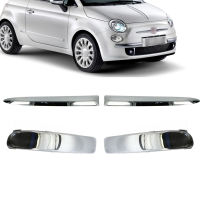 กันชนล่างบน Chrome Trim สำหรับ Fiat 500 2007-2015กันชนหน้า Chrome Cover