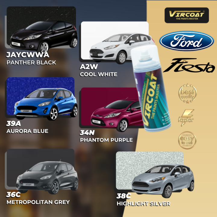 [Ford Fiesta] VIRCOAT Aerosol Spray 2K Paint/ Car Body Touch Up Paint