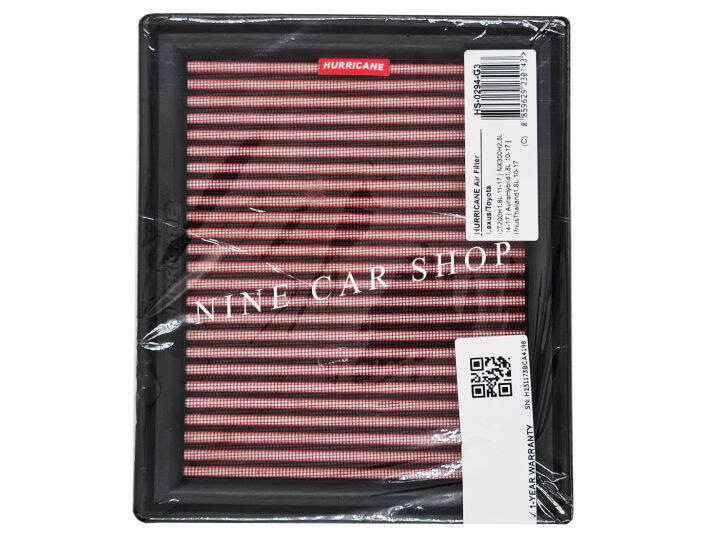 hurricane-กรองอากาศผ้า-toyota-prius-1-8l-ปี-2010-2017-harrier-hybrid-2-5l-ปี-2014-2017-lexus-ct200h-1-8l-ปี-2011-2017-nx300h-2-5l-ปี-2014-2017