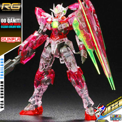 BANDAI GUNPLA EXPO REAL GRADE RG 1/144 00 QAN[T] QANT TRANS AM TRANS-AM CLEAR COLOR โมเดล กันดั้ม กันพลา VCA GUNDAM