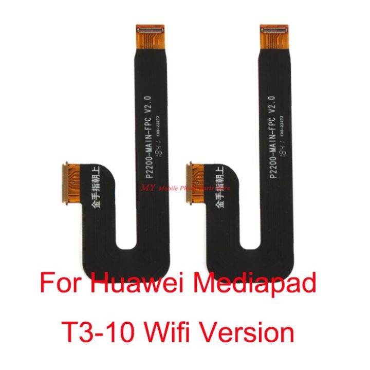 【❖New Hot❖】 anlei3 T3ตัวเชื่อมต่อจอแสดงผล Lcd หลัก10ตัวริบบิ้นสายเคเบิลงอได้สำหรับ Huawei Honor Play Mediapad T3 Ags-L09 10 Ags-L03 Ags-W09รุ่น Wifi