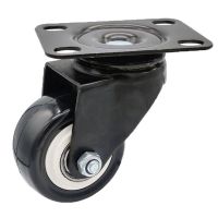 2PCS Heavy Duty Universal Rubber Swivel Castor Wheels Trolley Caster No Brake loading 70 120kg