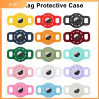 BIMI Hollow Dog Cat Collar GPS Finder Silicone Pet Anti-lost Locator Sleeve Airtag Protective Case Air Tag Holder Tracker Protector Cover