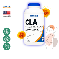 นูทรีคอสท์ ซีแอลเอ 2400 mg/s x 240 เม็ด น้ำมันดอกคำฝอย Nutricost CLA / กินร่วมกับ แอปเปิ้ลไซเดอร์ บีซีเอเอ ครีเอติน ส้มแขก ชาเขียวสกัด อาร์จินีน คาร์นิทีน โอเมก้า 6 เฟส2 สารสกัดถั่วขาว โพรไบโอติก เวย์โปรตีน /