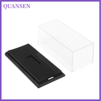 QUANSEN กล่องใส่ของตั้งโชว์อะคริลิคสำหรับ1 64โมเดลรถของเล่นอะนิเมะฟิกเกอร์กันฝุ่น