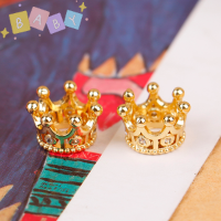 FactoryOutlete?Cheap? 2pcs 1:12 dollhouse Miniature MINI METAL Crown รุ่นของเล่นตุ๊กตาอุปกรณ์เสริม