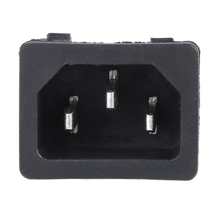 Extra Sweet AC Socket 3 Pin 250V Rocker Switch 10A Inlet Plug Connector