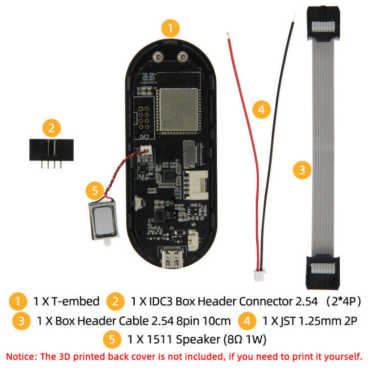 lilygo-t-embed-esp32-s3แผงควบคุมที่กำหนดเอง-macro-knob-embeddable-development-board-1-9นิ้วจอแสดงผล-lcd-หน้าจอ16mb-flash