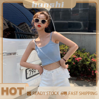 hanshi [2023 new HOT FASHION] lazlook ผู้หญิงเซ็กซี่ของแข็ง camis Crop TOP Casual TANK Tops เสื้อกั๊กแขนกุดสตรีทคลับ High Street