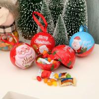 WLJL033กล่องมคริสต์มาส Santa Bauble Xmas Tree Ball เครื่องประดับตกแต่งบ้านแฟนซี