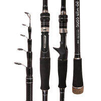 1.8m 2.1m 2.7m 3.3m Carbon escopic Carbon Fishing Rod Power Ultralight Spinning Rod Traveling Sea Water Bass Trout Fishing