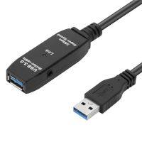 P1X7H รีพีทเตอร์ USB3.0เครื่องขยายสัญญาณสายพ่วงเครื่องขยายสายเคเบิลเชื่อมต่อวิดีโอไม่จำเป็นต้องตั้งค่าความเร็วสูงสำหรับดิสก์ U/กล้อง/เครื่องพิมพ์/เมาส์