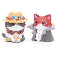 SENLINE Collection 8Pcs/Set Figure Toys PVC Portgas·D· Ace Chopper Cat Cos Figures Monkey D Luffy Action Figures Model Toys