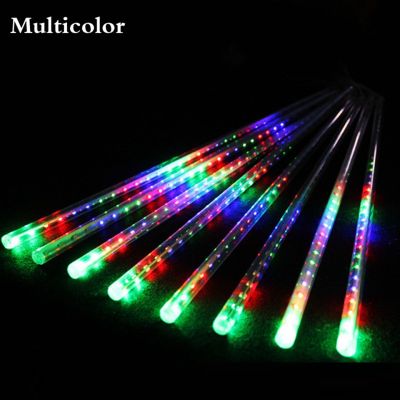 Solar LED light outdoor Waterproof Fairy Meteor Shower lights String Garland 144 LEDs Holiday Party Wedding Christmas Decoration