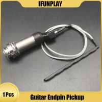 【Cw】Durable Cylinder Guitar Endpin Preamp Pickup EQ Piezo Pickup 6.35mm Jack Socket with ukulele Acoustic Pickup Piezohot