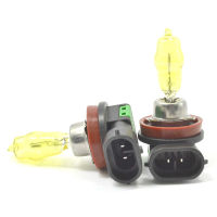 2x H11 Xenon Halogen Bulb 12V 100W 2800K Xenon HID Yellow Car HeadLight Bulbs Auto Light Lamp Yellow Quartz Glass H11 Car Lamp