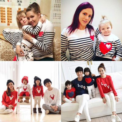 Christmas Outfits T-shirt Family Look Mother Mommy and Me Daughter Father Son Kids Baby Clothes Family Matching Outfits Clothing