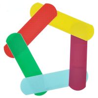 50Pcs/set Colorful Waterproof Bandages Breathable Band Aids for Kids Bandage First Aid Kit Medical Band Aid