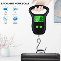 【YF】✚﹉  Hand Held Digital Luggage Scale 50Kg 10g Hanging Measuring Tape BackLight Display Weighting