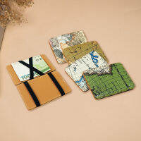 New Korean Style Short Wallet Map Pattern Magic Package Bank Card Package Card Case Coin Purse Thin Mini Wallet