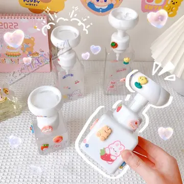 Flower Shaped Foam Dispenser Flower Shape Hand Soap Foam Hand Dispenser  Flower Stamp Dispenser Foaming Soap Dispenser For Kids H_a