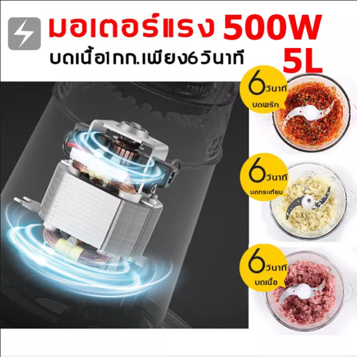 เครื่องผสมอาหาร-2l-5l-เครื่องปั่นอาหาร-เครื่องบดพริก-เครื่องเตรียมอาหาร-เครื่องปั่นพริก-เครื่องปั่นหมู-เครื่องปั่นผลไม้-บดหมู-เครื่อง