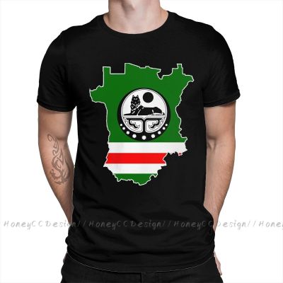 Chechnya Chechen T-Shirt Men Top Quality 100% Cotton Short Summer Sleeve Chechnya Casual Shirt Loose