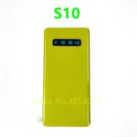 【☑Fast Delivery☑】 jiejiu65879742 สำหรับ Samsung Galaxy S10 S10 Plus เคส S10e ด้านหลังตัวเครื่องกระจกประตูพลาสติกหลังอะไหล่ฝาเลนส์กล้องถ่ายรูป