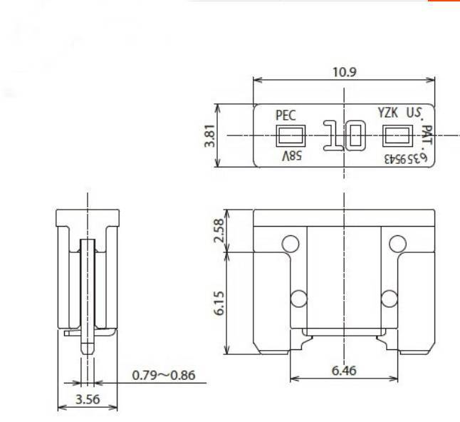 แท้ญี่ปุ่น-micro-fuse-ยี่ห้อpec-ไมโครฟิวส์-ฟิวส์สำรองสำหรับรถยนต์คุณภาพดีที่สุดในตลาด-ของใหม่1000