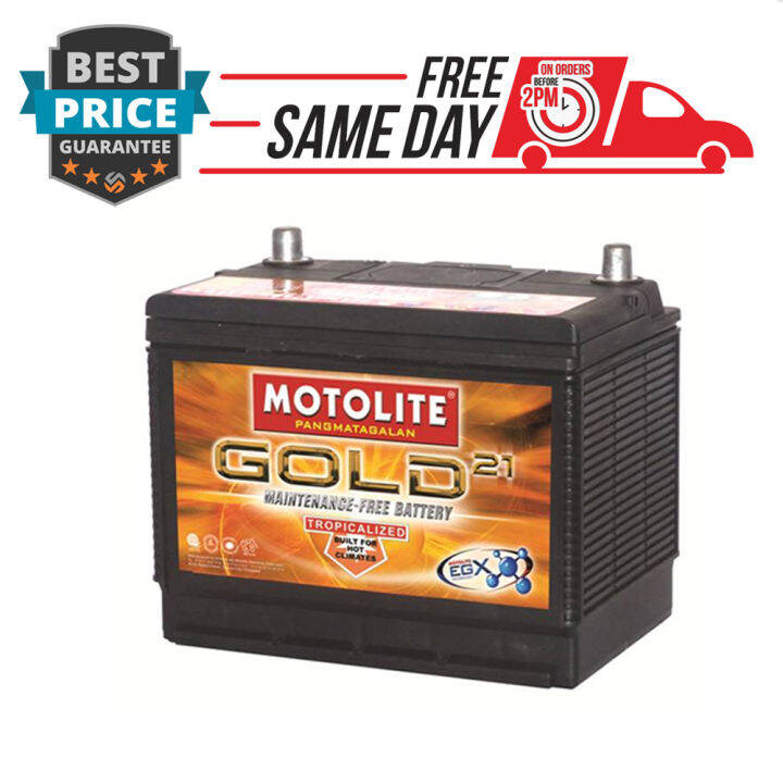 Motolite Gold 3SM / N70 / REVERSE Maintenance Free Car Battery (21mos