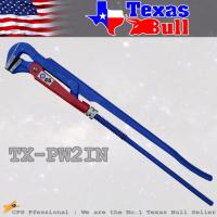 TEXAS BULL ประแจ ประแจคอม้า ประแจจับแป๊ป 2 ขา (BENT NOSE PIPE WRENCH) ขนาด 2 นิ้ว รุ่น TX-PW2IN