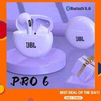 ♥จัดส่ง SFREE♥JBL หูฟังออกกำลังหูฟัง3สี TWS หูฟังบลูทูธ Pro 6ไร้สายควบคุมด้วยระบบสัมผัสสำหรับสมาร์ทโฟน