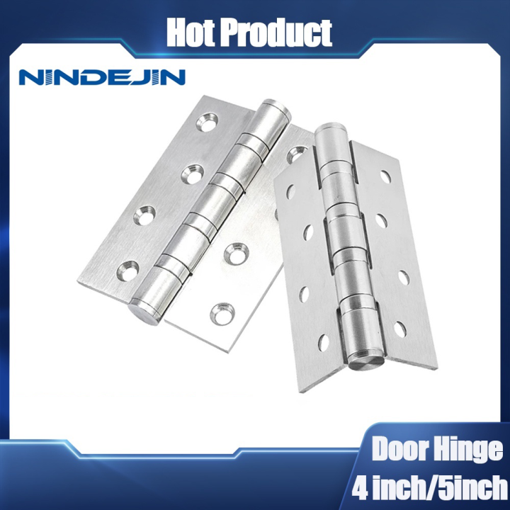 nindejin-อุปกรณ์เฟอร์นิเจอร์บานพับประตู-สเตนเลส201สำหรับประตูห้องครัวห้องน้ำห้องนอน-2ชิ้น
