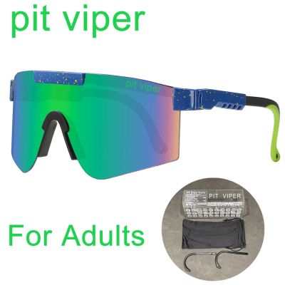 PIT VIPER Adult Outdoor Cycling Sunglasses Sport Glasses Men Women Mtb Bike Eyeglasses Bicycle Eyewear UV400 Goggles With Box