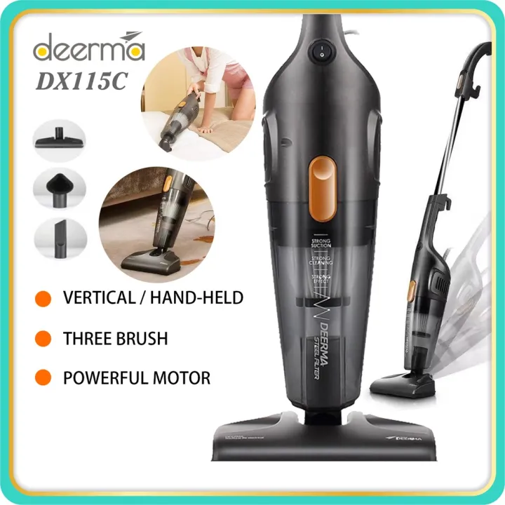 Original Deerma DX115C Portable Handheld Vacuum Cleaner Household
