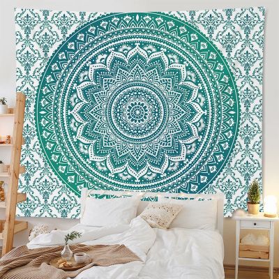 Mandala Tapestry Wall Decor Background Gradient Color Handing Cloth