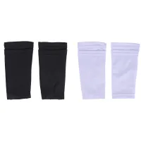 2Pairs Soccer Shin Guard Socks Breathable Soccer Shin Guard Sleeves Shin Pads Holder for Kicking Ball Running Cycling