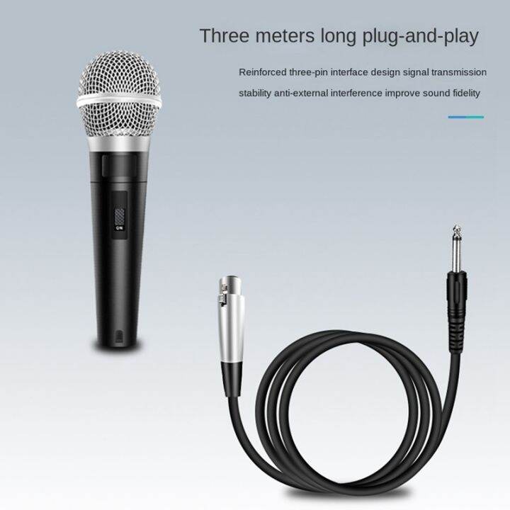 karaoke-microphone-mic-handheld-dynamic-wired-dynamic-microphone-clear-voice-for-karaoke-vocal-music-performanc