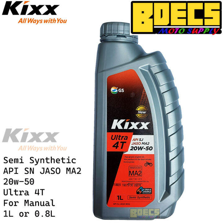 Kixx Engine Oil Ultra 4T Semi Synthetic 20W50 High Performance Genuine