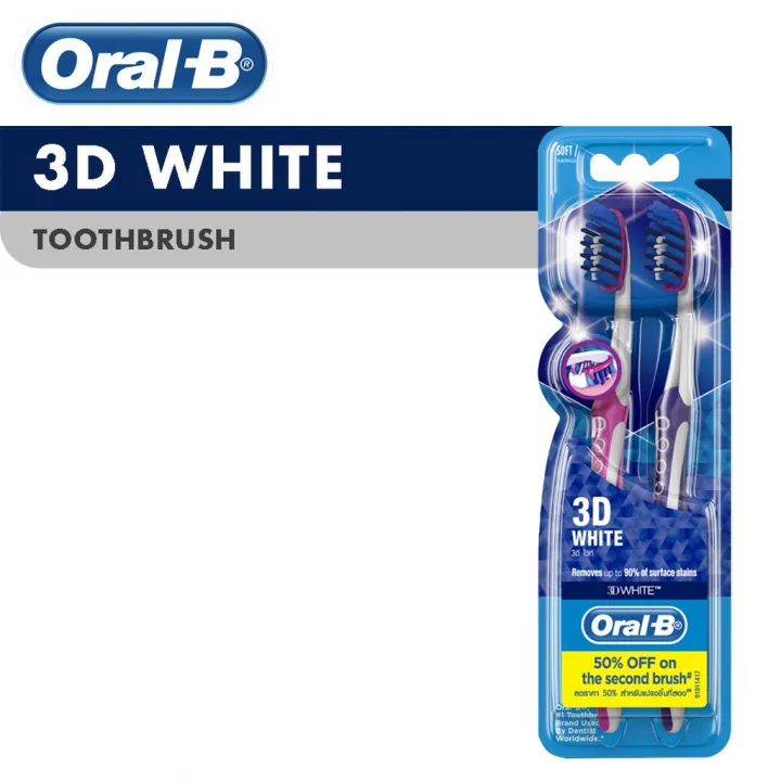 Oral-B 3D White Toothbrush 2 Pieces | Lazada PH