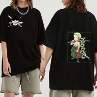 ญี่ปุ่นอะนิเมะ One Piece Roronoa Zoro ผู้ชายเสื้อยืด Kurapika Tops ฤดูร้อน Harajuku หลวมแขนสั้น Tshirt