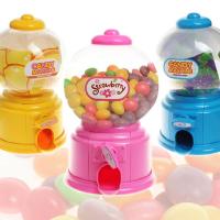 Mini Candy ตู้จ่ายลูกบอลเครื่องหยอดเหรียญเหรียญเงินกล่องกระปุกออมสินกระปุกออมสินของเล่นเด็ก