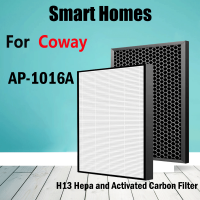 รองรับการทำงานกับ HEPA และคาร์บอนกรองทดแทนสำหรับ Coway AP-1016A เครื่องกรองอากาศกำจัดหมอกควัน PM2.5ฝุ่นฟอร์มาลดีไฮด์และกลิ่น