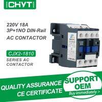 【Taiyong Electric】จัดส่งฟรี CHYT CJX2 1810 3จุด1NO AC 220โวลต์18A 50/60เฮิร์ตไฟฟ้าราง Din ติดตั้งหนึ่งปกติเปิด3เฟสครัวเรือนคอนแทค